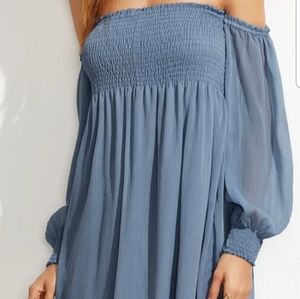 Off The Shoulder Chiffon Dress
